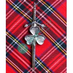 Shamrock Design Kilt Pin